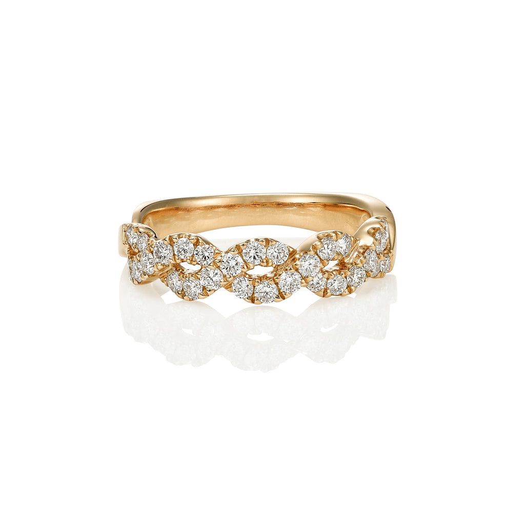1.50 Ct Multi-shape Diamond Twist Ring 14K – Ashton Taylor Diamonds